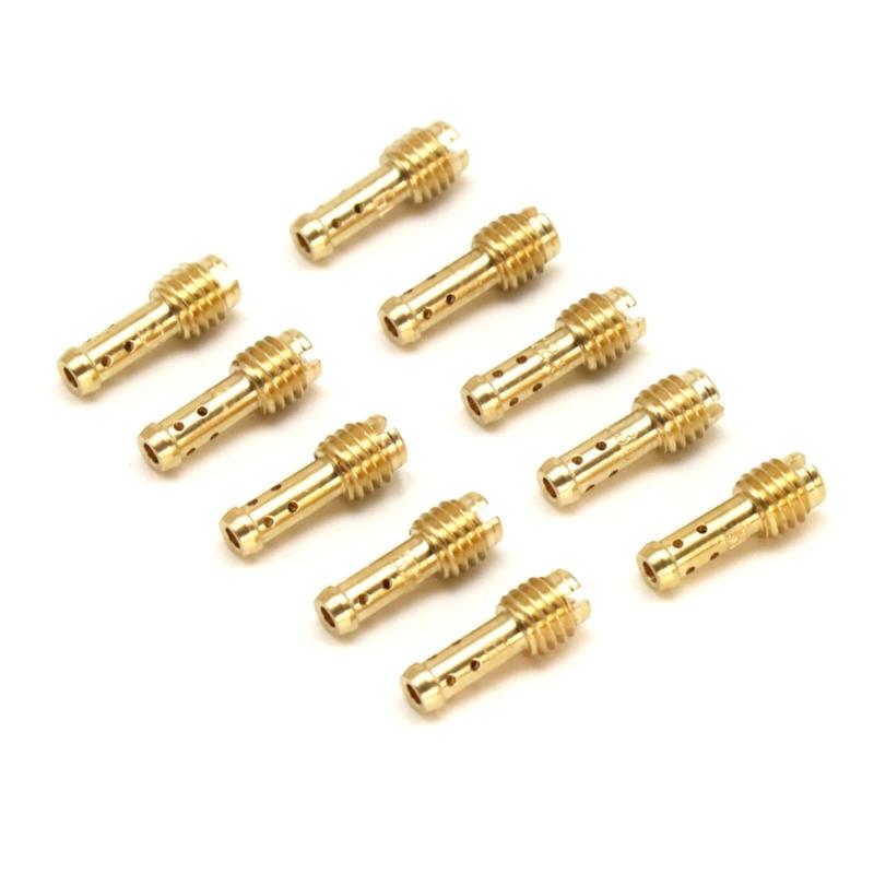 Motorcycle Carburetor Main Jets Injector Nozzle 8 Bleed Holes Pilot Jet Kit 10x