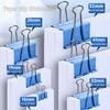 Colored Swallowtail Clips: Large & Small Mixed Pack for Files, Test Papers, Books, and Receipts