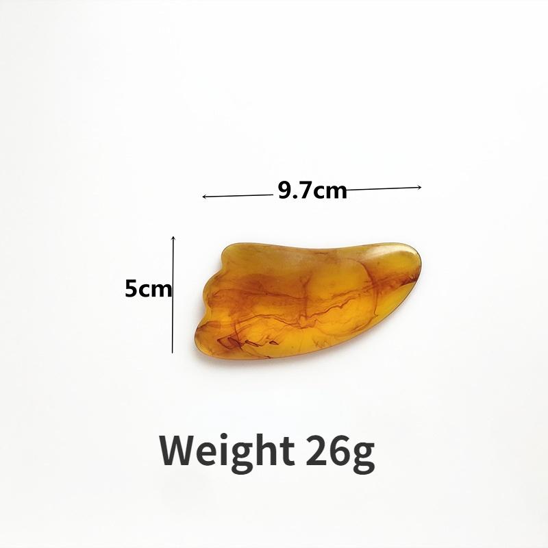 7Pcs / Set  Acupuncture SPA  Massager Antistress Scraping Board Resin Beeswax Amber Meridian Massage Tool Scraping Board Set