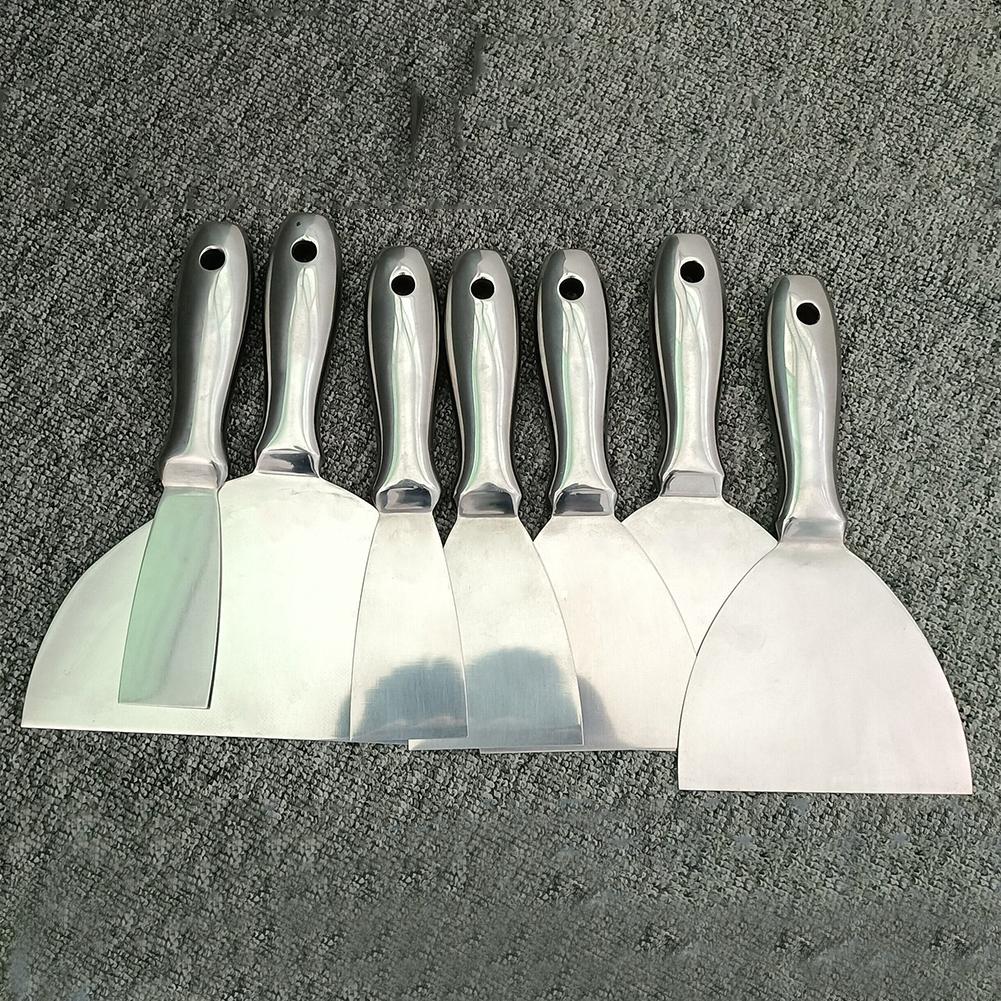 One-Piece Stainless Steel Putty Knife Spackle Tool Putty Scraper Spatula Scraper for Floor Wall Ceramic Tile Grout