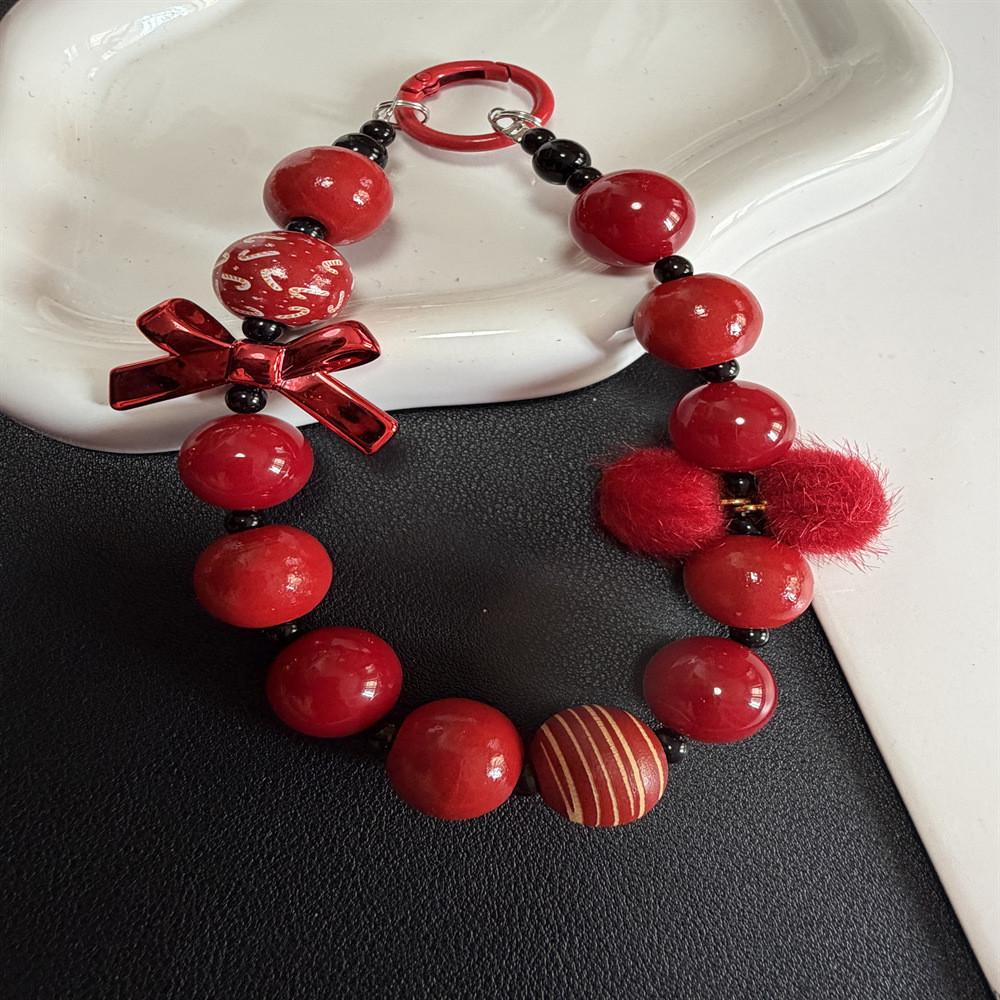 Elegant Pvc Butterfly Bow Phone Lanyard With Fashionable Decor For Women And Men