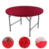 Round Picnic Table Cloth Wedding Solid Color Elastic Fitted Table Covers for Outdoor Camping Wedding Banquet Party Dining Tables