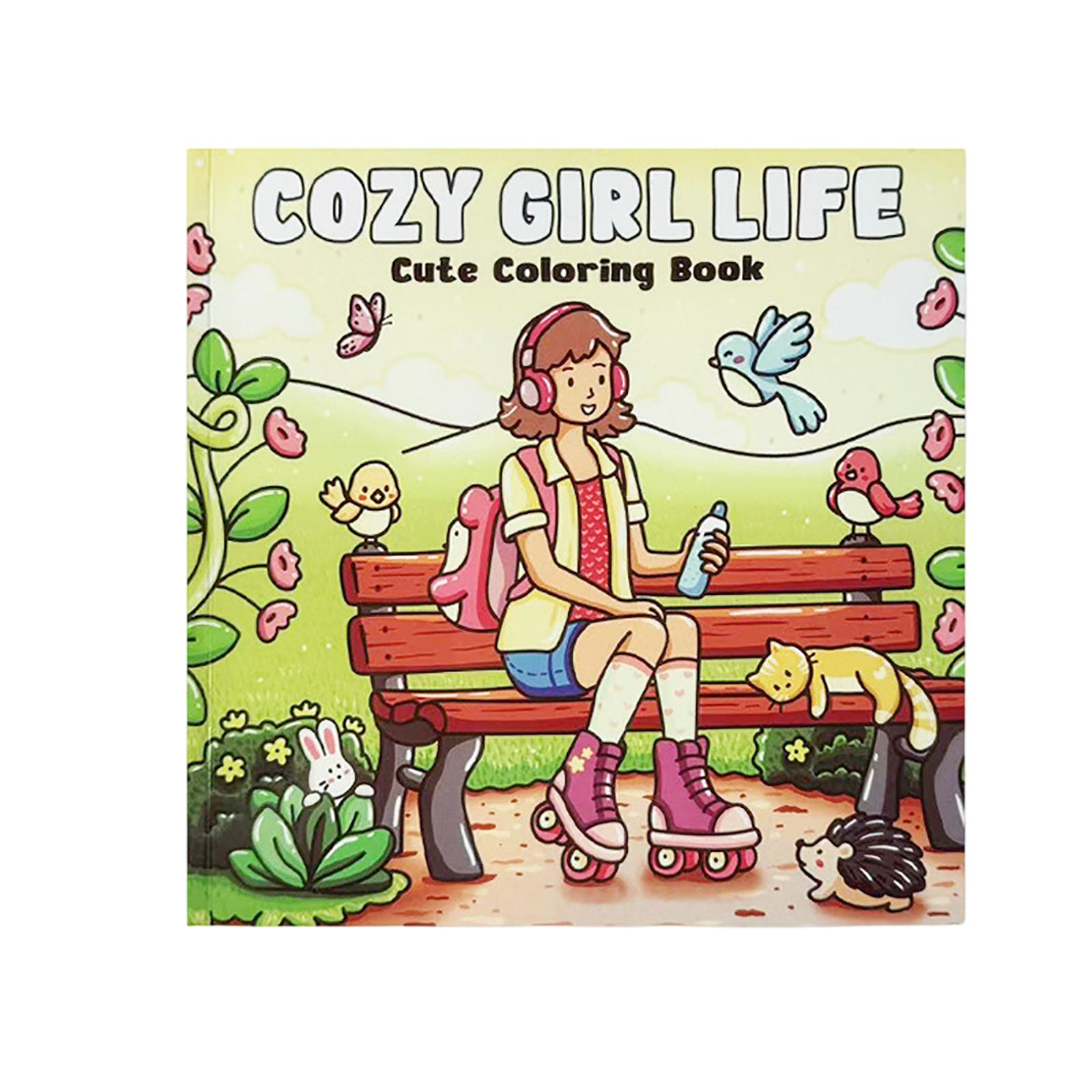 

Раскраска с жуткими мультфильмами для подростков, веселое и расслабляющее творческое занятие в мягкой обложке One Size