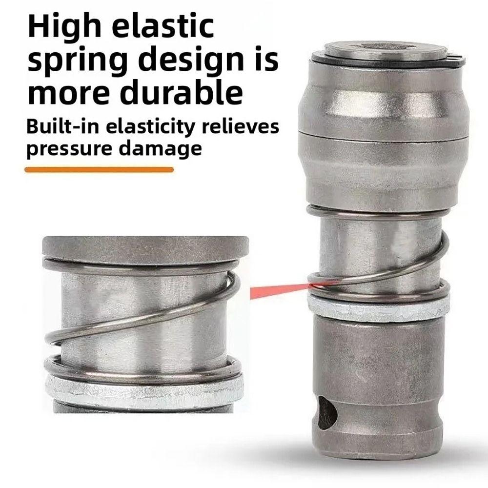 1Set Silver Electric Hammer Conversion Adapter Metal Drill Bit Adapter  Power Tool Accessory