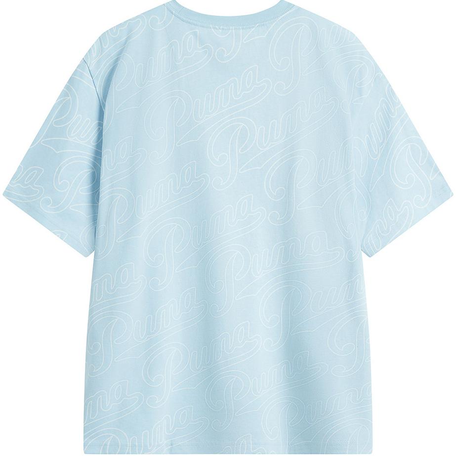 Puma Breathable Sailing Dopamine Casual Sports Simple Round Neck Short Sleeve T-Shirt Unisex Tops Blue 630938-71