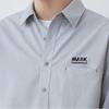 Mark Fairwhale Men's Long-Sleeve Lapel Casual Shirt