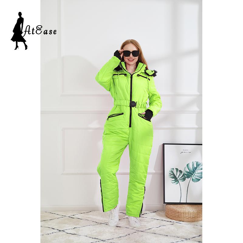 Women Ski Climb Jumpsuit Cotton-Padded 