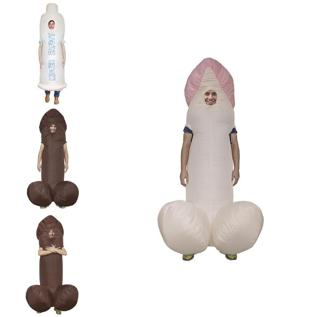 Надувний костюм для дорослих у формі члена Віллі, ідеальний для маскарадних вечірок