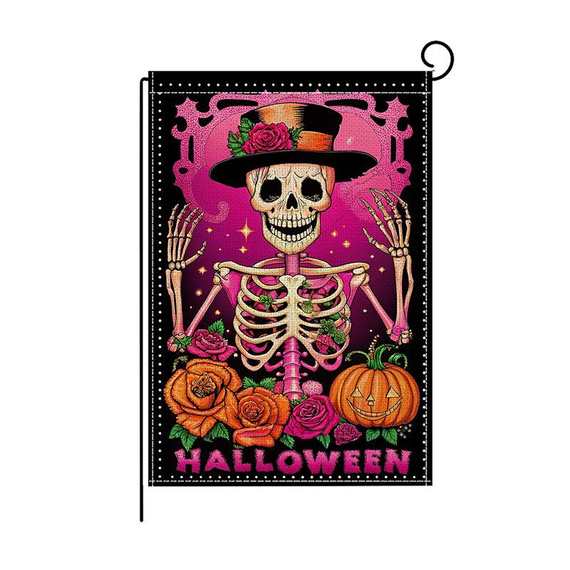 Halloween Garden Flags Ghost and Funny Pumpkin Decorations Indoor and Outdoor Hanging of Small Flags