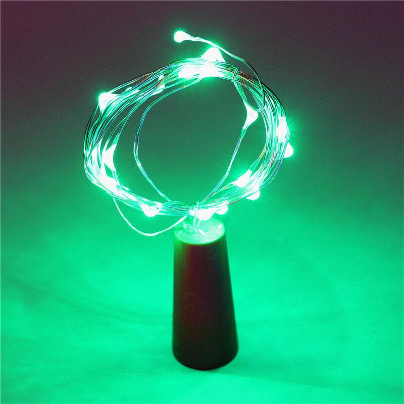 1m 2m 3m Wine Bottle Lights For Fairy String Battery Corker Outdoor Decor Wire Christmas Shaped Garland Party Festival Operated