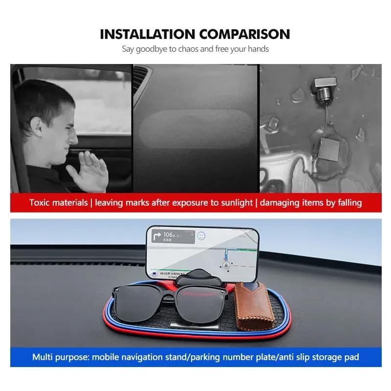 Car Dashboard Anti-Slip PVC Mat Non-Slip Sticky Pad Phone Holder For Citroen C4 C3 C5 C1 C2 C6 VTS C4L DS3 DS4 DS5 Grand