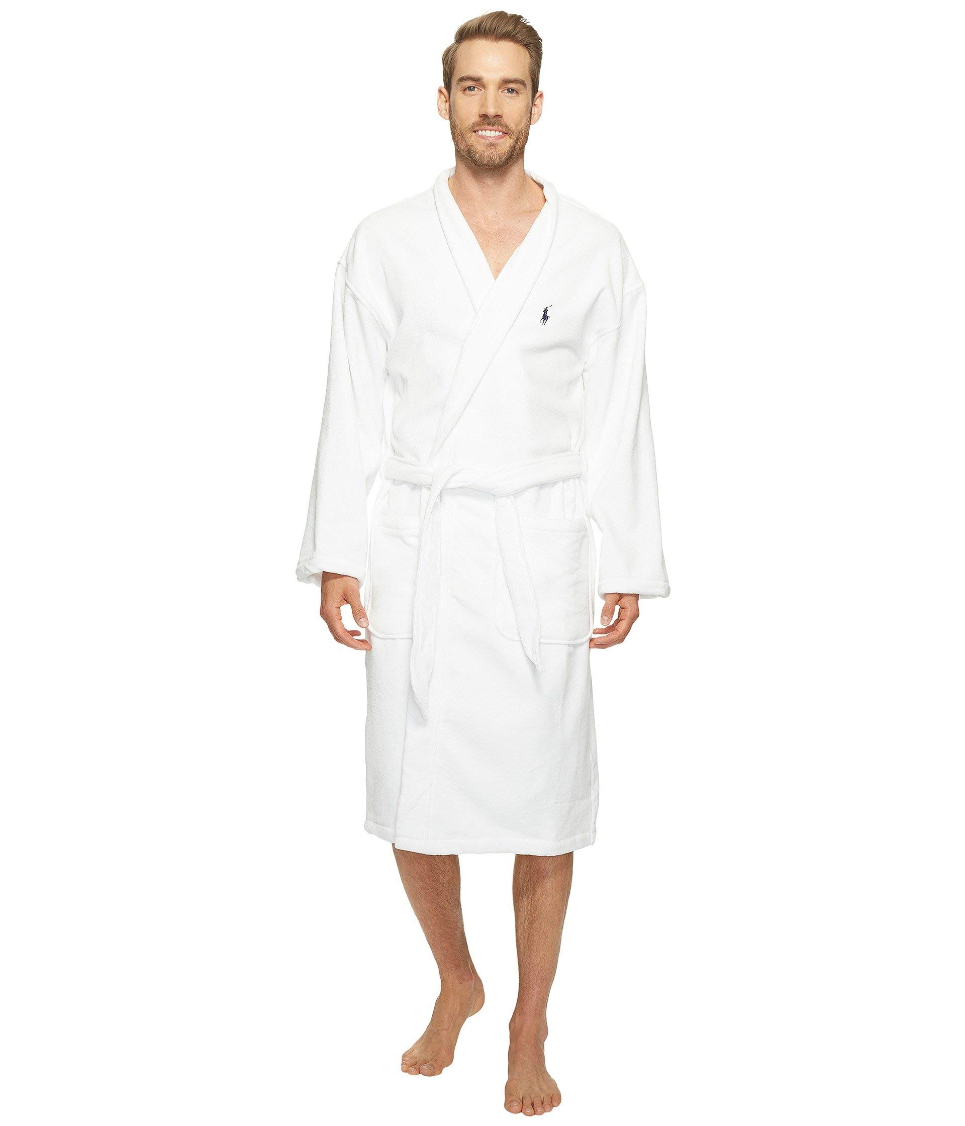 

Чоловічий халат Polo Ralph Lauren Plain Velour Kimono Medium, White, білий