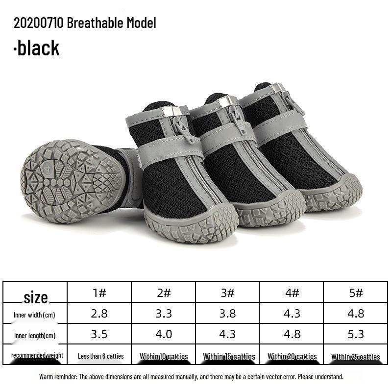 Breathable Non-slip Dog Shoes for Small Breeds