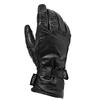 RIDEZ Winter Motorcycle Fleece and Genuine Cowhide Stylish American Long Smartphone Gloves, Leather, Style, Sleeve, Compatible, Black, RWG06-BK-XL
