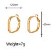 Gold Geometric Irregular Earrings - High-End Simple Style Women's Versatile Ear Jewelry