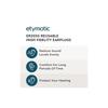 Etymotic ER20XS Series Standard Fit Earplugs with 3-Flange and Small Clear Eartips, 1 Pair, Noise Reduction up to 20dB (ER20XS-SMF-C)
