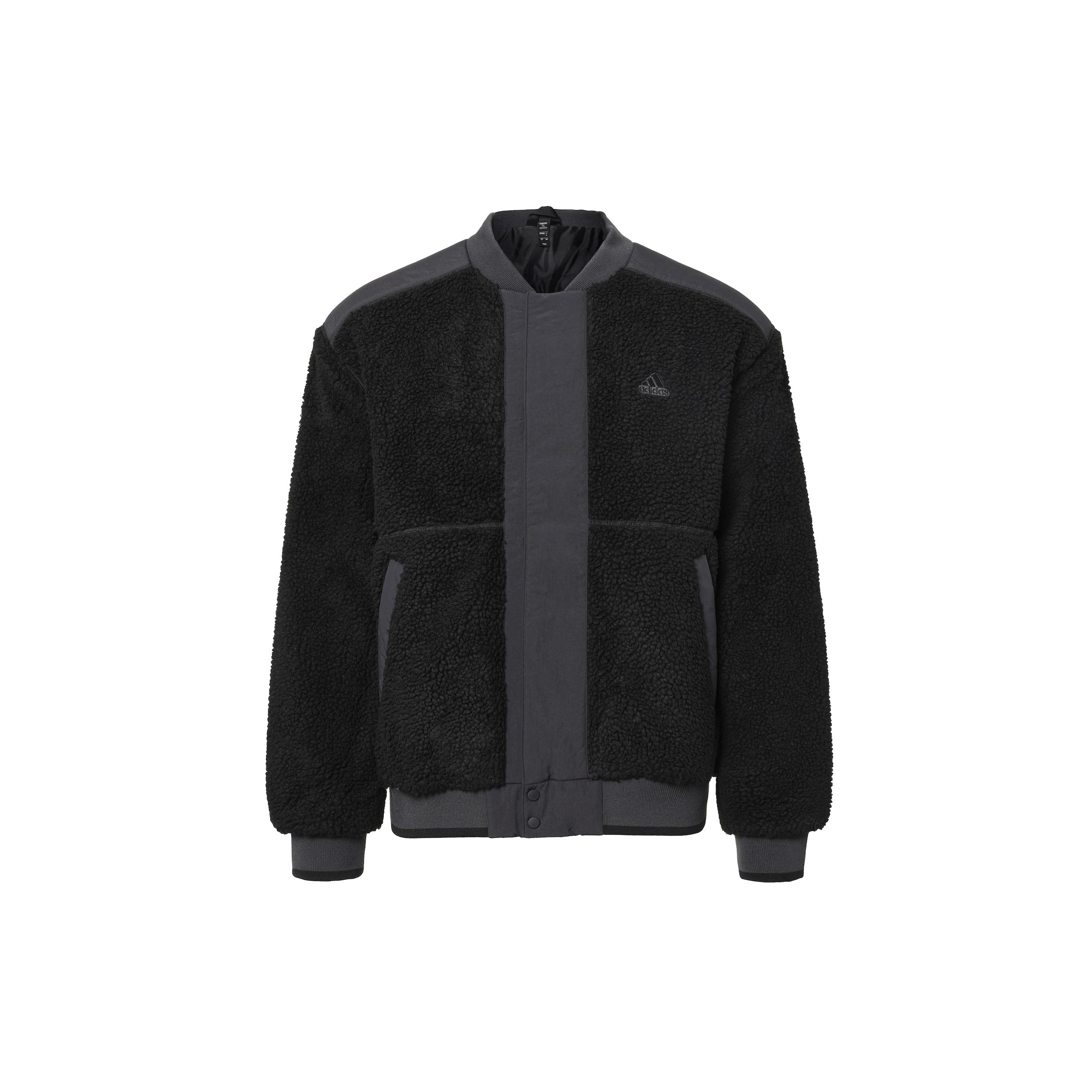Мужское пальто Adidas с бархатистым ощущением, черное, IL8919 L