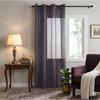 Eyelet Voile 140 X 260 Cm Wood Anthracite