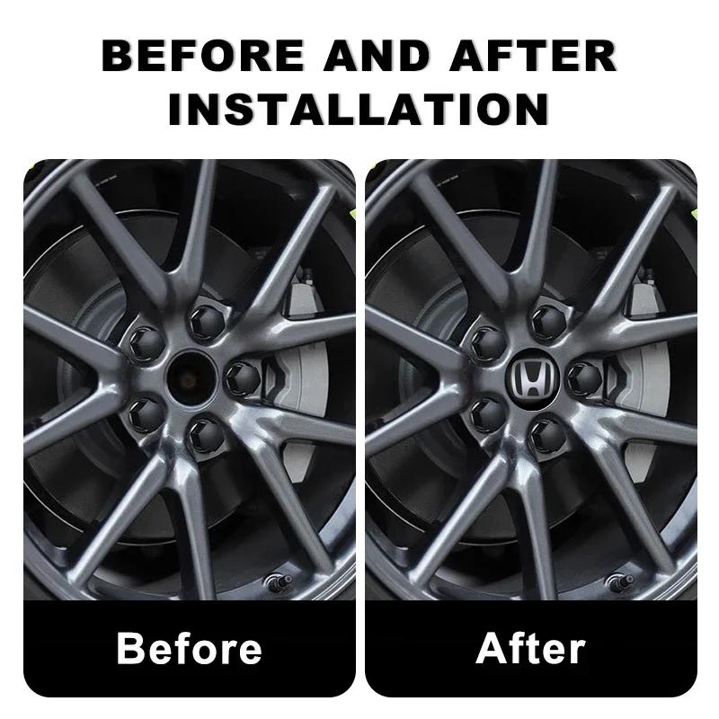 For Honda 56mm Car Tyre Wheel Center Hub Cap Badge Sticker Accessories For Honda CBR300RR CBR600RR CBR1000RR CBR500R CBR650F VFR