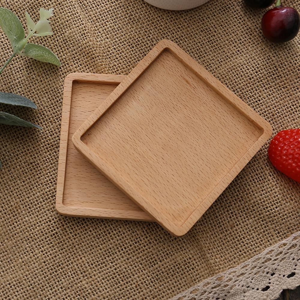 1Pcs Wood Placemats Coasters Tea Coffee Cup Pad Decor Durable Heat Resistant Square Round Drink Mat Bowl Teapot Holder 88cm