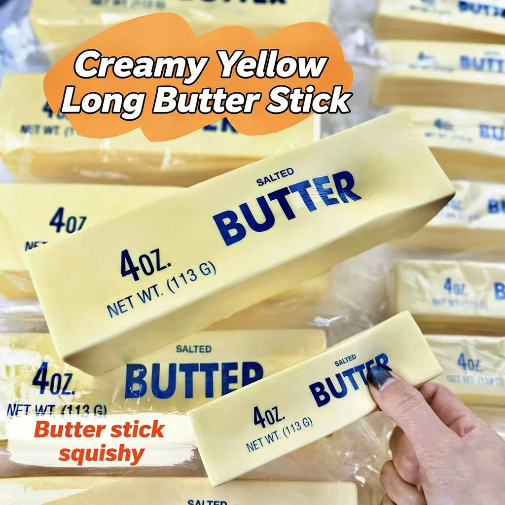 Squishy Super Large Butter Stick Gentle Rising Fidgeting Plaything Big Butters Sticks Moist Squeeze Toy For Adults Kids Girls Gifts