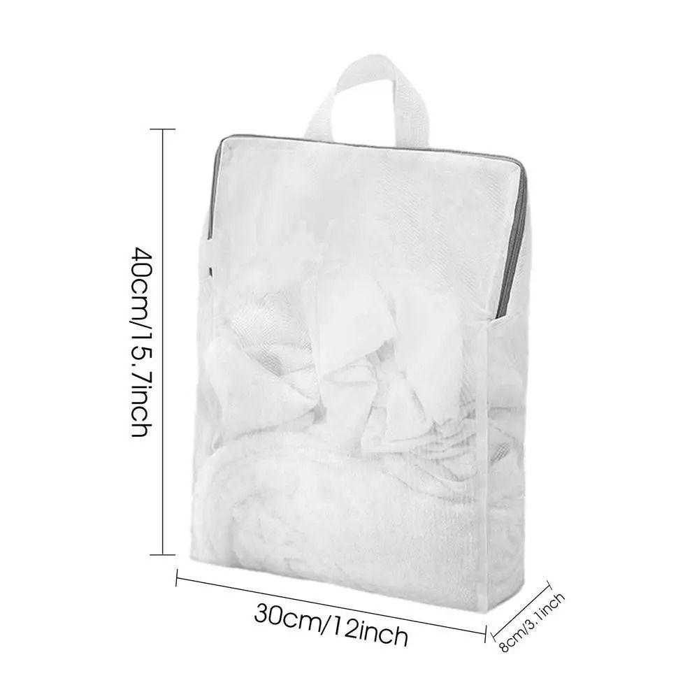 Zipper Mesh Laundry Bag Hanging Storage Clothes Wash Bags New Laundry Basket  for Washing Machines