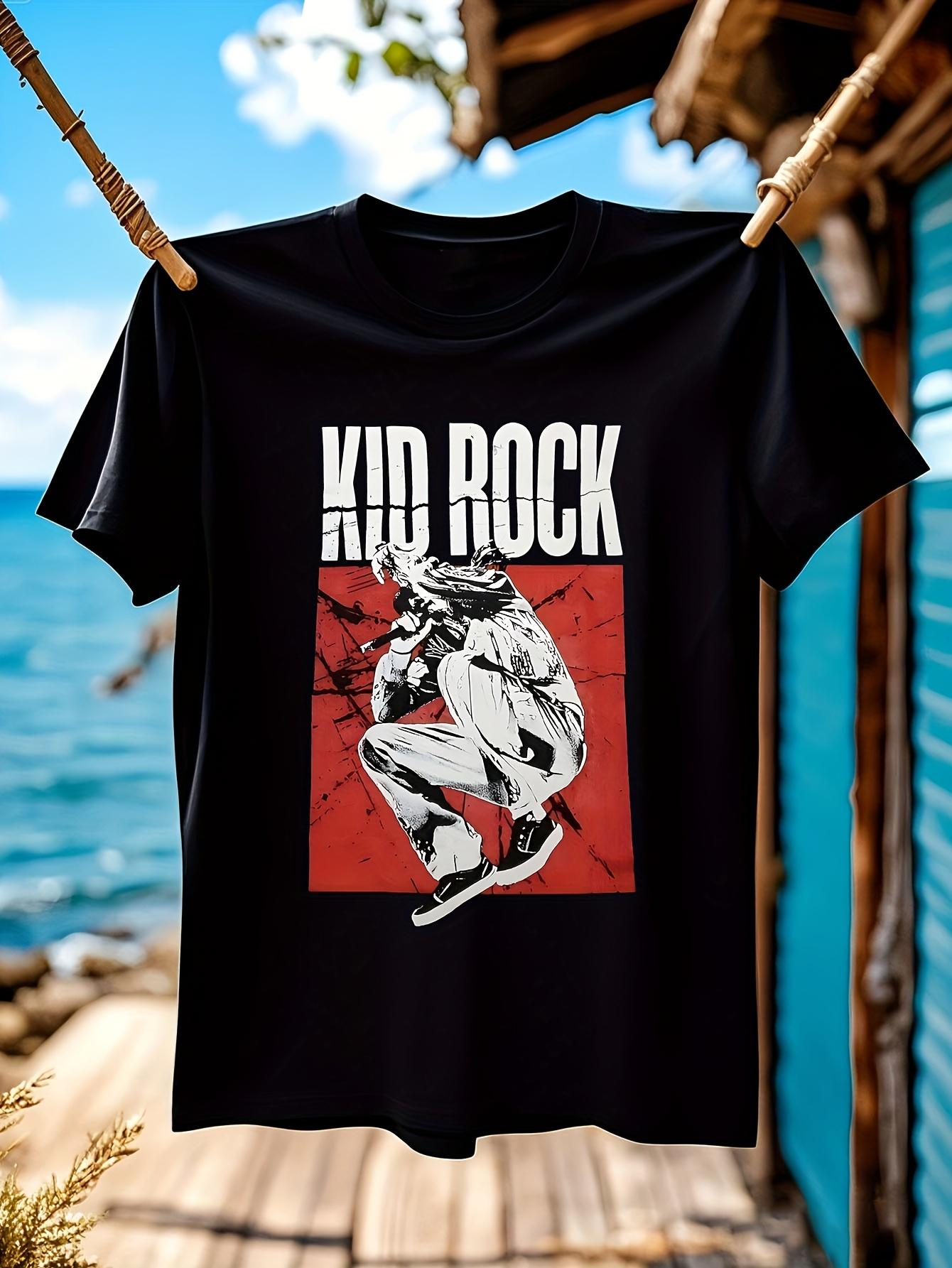 Vintage Rock Band Graphic T-shirt - Heavyweight Cotton Unisex Tee with Bold  ROCK STAR  Print L