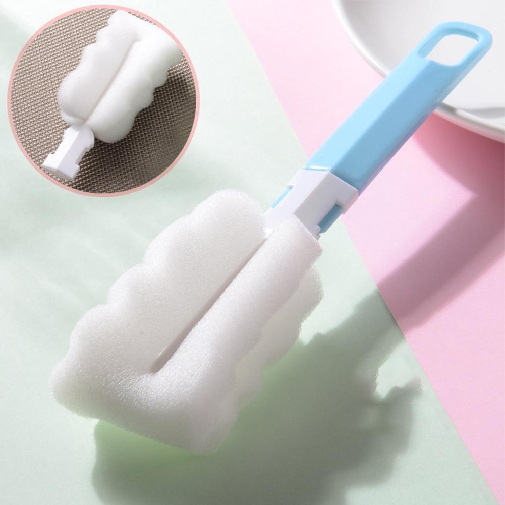 Sponge Brush Bottle Cleaning Detachable Folding Brush Glass
