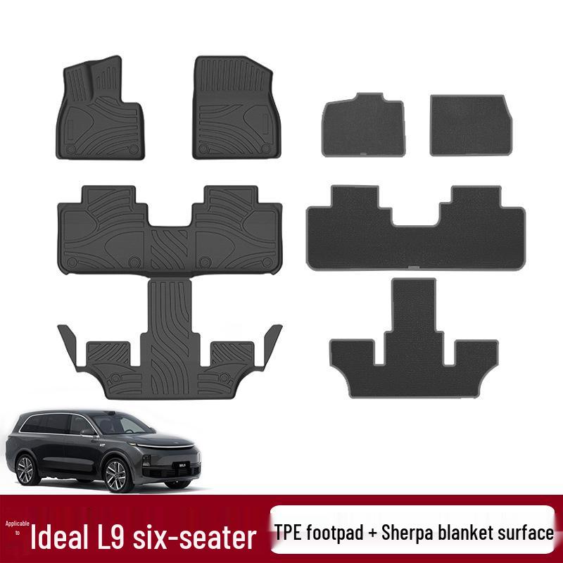 2024 Li L9 Rear Seat Backrest Protector: Waterproof, Eco-Friendly, Durable TPE Trunk Mat