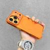 Applicable to iphone11/11pro mobile phone case orange four corners anti-drop Apple 11promax magnetic suction new model
