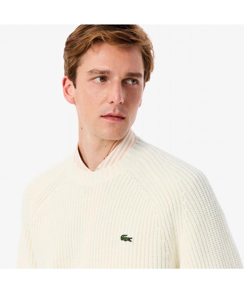 LACOSTE Men'S Rib Knit Crew Neck Sweater Ah3142-55N Xfj