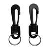 2 Pieces Black Swivel Clips Spring Snap Hook Split Rings Buckle For Scuba Diving & Snorkeling Gear