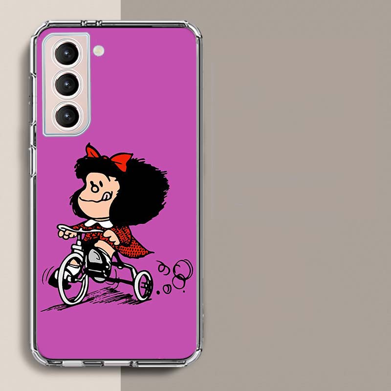 Mafalda Cartoon Phone Case For Samsung A17 A56 A36 A26 A16 A55 A35 A25 A15 A05S Galaxy A71 A51 A41 A31 A21S A70 A50 A40 A30 A20S