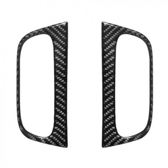 Fit For Tacoma Double Cab Carbon Fiber Interior Rear Door Pull Cover Trim