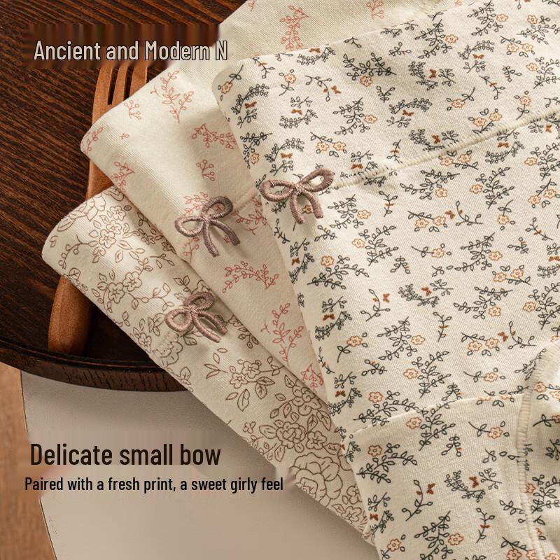 GUJIN Women's Mid-High Waist Cotton Antibacterial Boxer Briefs, 3-Pack