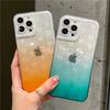 Gradient Holographic Laser Lover Heart Diamond Case For Iphone 13 11 12 Pro Max X Xr Xs Max Clear Bumper Acrylic Cover