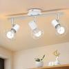 NETTLIFE Ceiling Light - 3 Bulbs - E14 - White - Metal