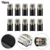 Clip Cable Clamp Terminal Automatic Double Head PVC Wire 10A 10Pcs 21.8*9.8*6.15mm 2pin 300V Connection Connector