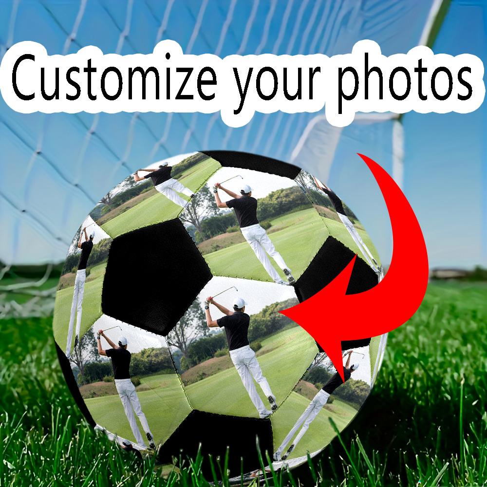 Golf Practice Customized picture Size 5 Soccer Ball Machine-Stitched Indoor/Outdoor Training and Matches Personalized Printing soccer