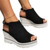 Fashion 2024 hot sale shoes for women buckle strap Women's Sandals Fashion peep toe casual sandals women new round toe wedge Sandals