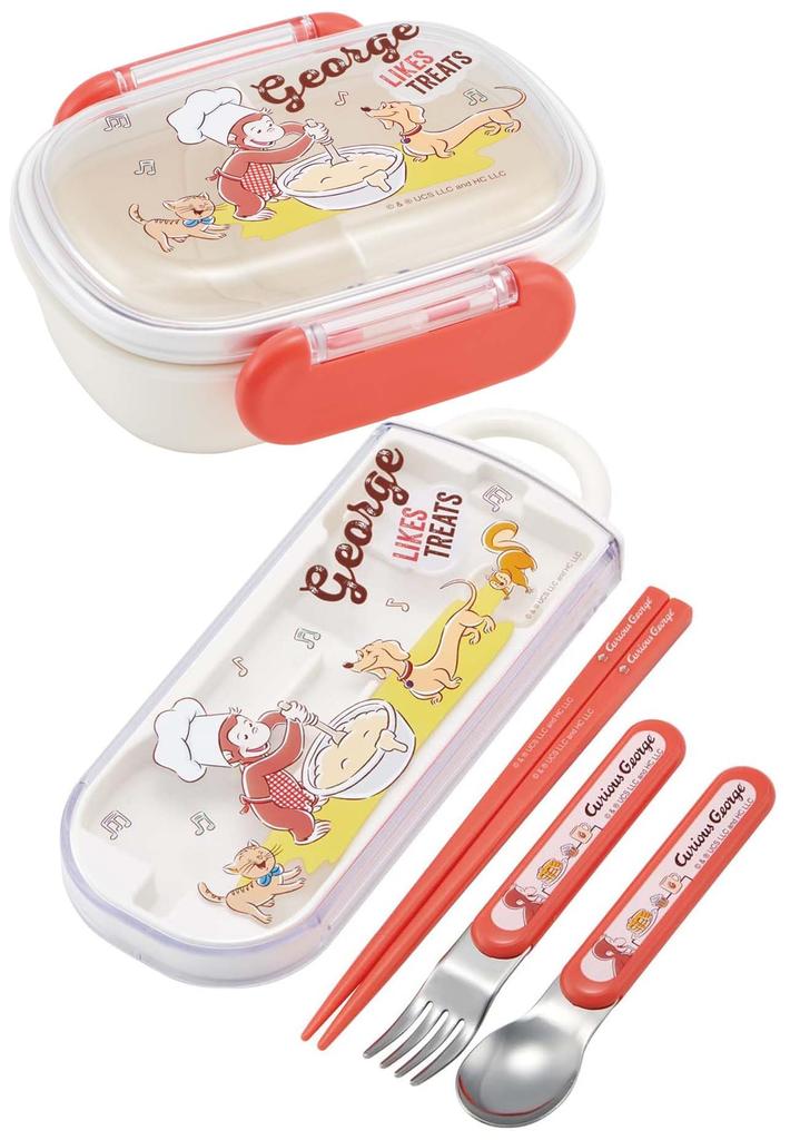 Skater Lunch Small Single Dome Softly Fills Antibacterial Made in Curious George 23 Kids' Box, Size, Tier, 270ml, Shape, Kids' Lunch, Treatment,