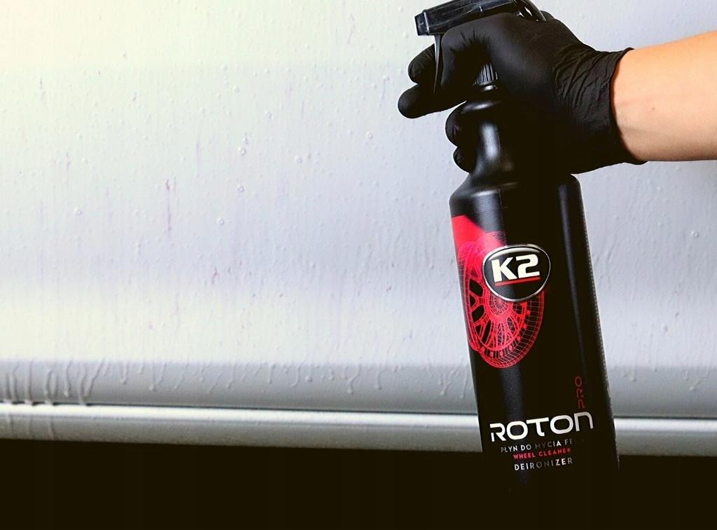 K2 Roton Krwawi Płyn Deironizer + Pędzel Szczotka Do Mycia Czyszczenia Felg