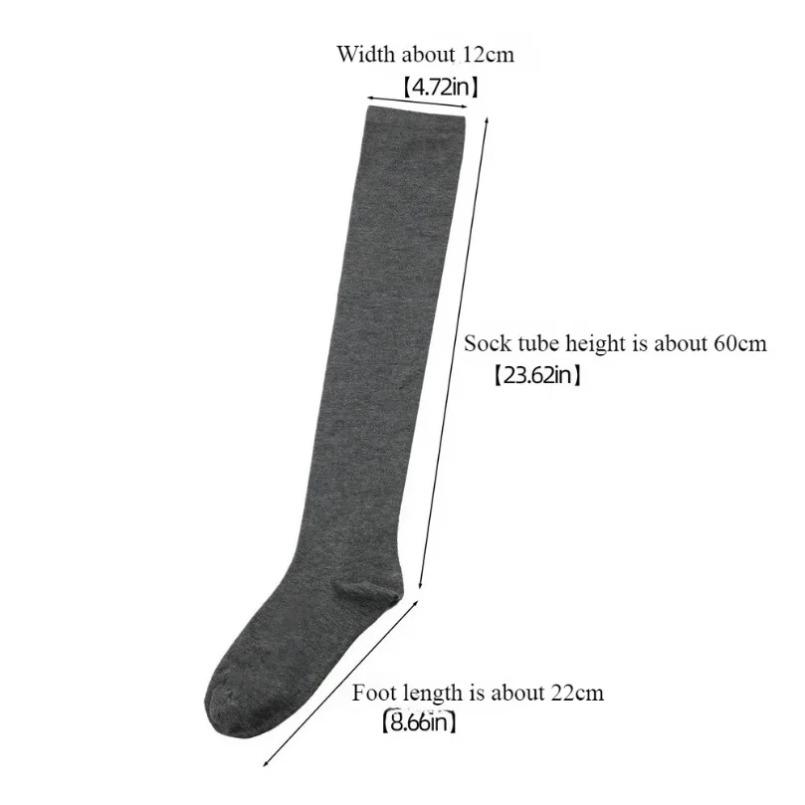Plus Large Size Stockings Womens Long Over Above Knee Socks Striped Thigh High Ladies Black White Cosplay Lolita Harajuku Y2K