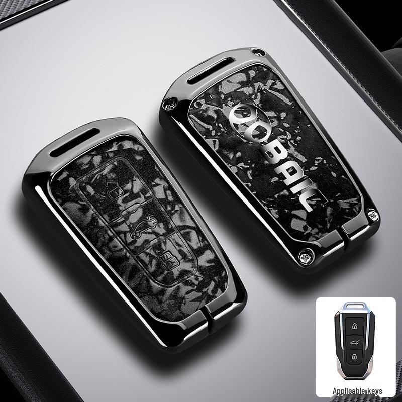 BAIC Car Key Case for BJ20/X7/EU7/EU5 – Premium Metal Protective Hanging Bag for Men