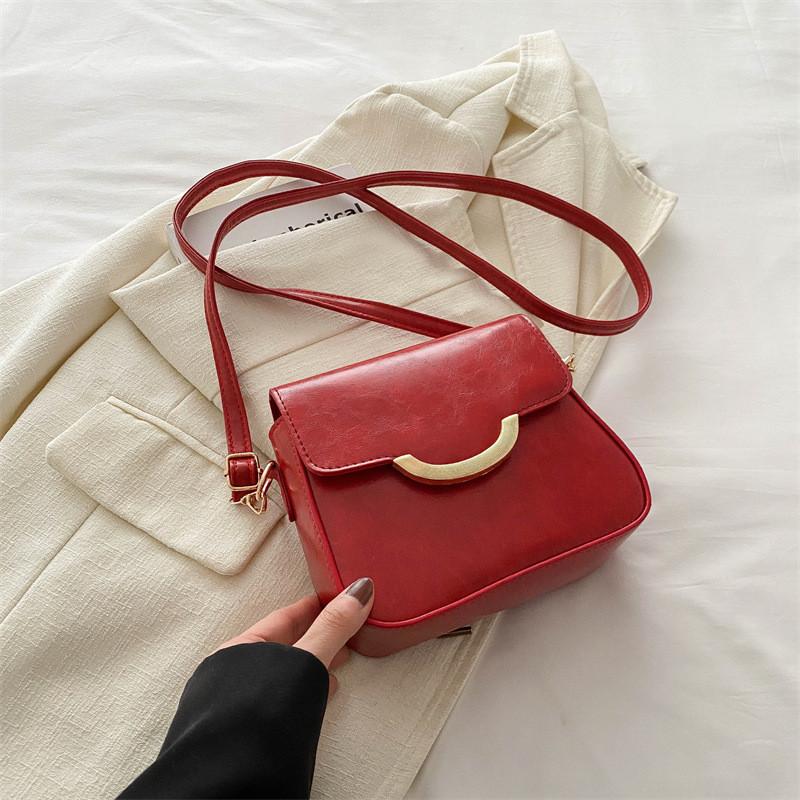 Chic Casual Commuter Small Square Shoulder Crossbody Handbag For Everyday Use
