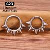 Inele Clicker Septum Spike Titan F136 G23 16G Inele Piercing Septum cu Balama Inele Nas Cercuri Cartilaj Helix Tragus Cercei Bijuterii Body