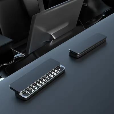 Windshield Car Phone Number Plate Hideable Temporary Parking Card For Car Sticker Phone Number
