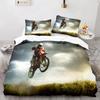 2024 Extreme Sport Off-Road Motorcycle Duvet Cover Set for Boys Bedroom Single Double Queen King Size Quilt Cover Pillowcase