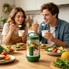 Salad Container Clear Portable Food Canisters Food Storage Container For Home Kitchen Daycare Meal Prep Travel Camping