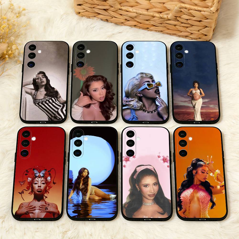 K-Kali uchis S-Sincerely Singer Phone Case For Samsung A73,72,71,53,52,51,22,91,80, Soft Black Cover